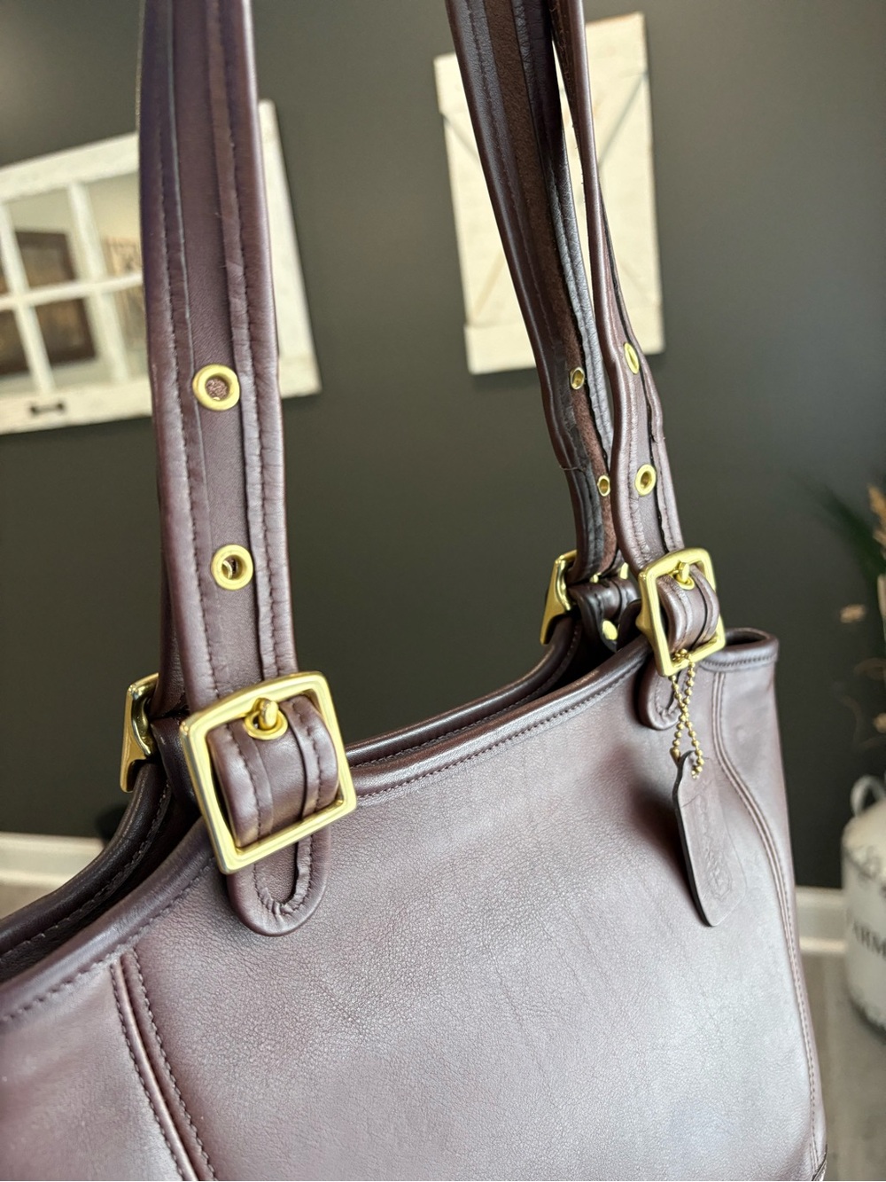 Vintage Coach Legacy Small Shopper Tote 9086 - Picture 4 of 10